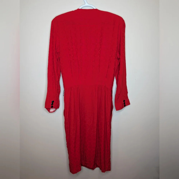 Liz Claiborne Red Midi Dress - Picture 2 of 8